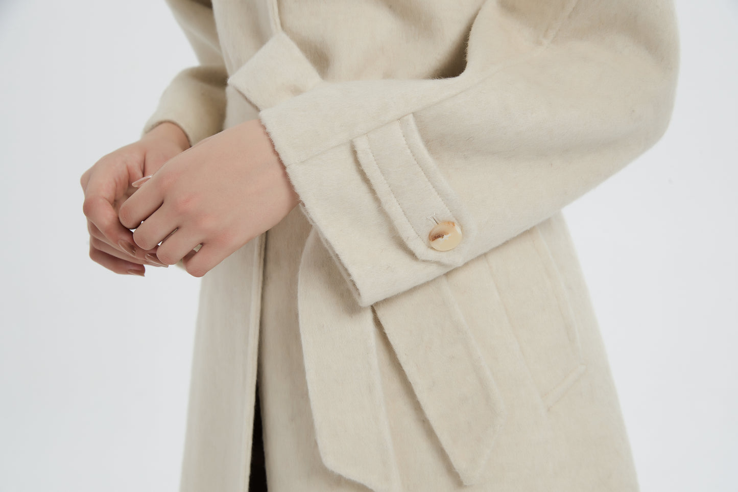 Ivory Citadel Women's Wool Coat